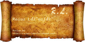 Reisz László névjegykártya